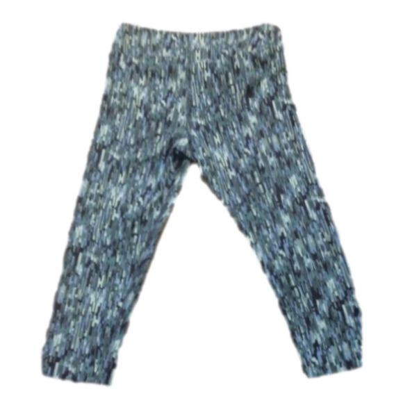 L.L. Bean Athletic Cropped Multi-Blue Leggings Size S Reg - Picture 2 of 3